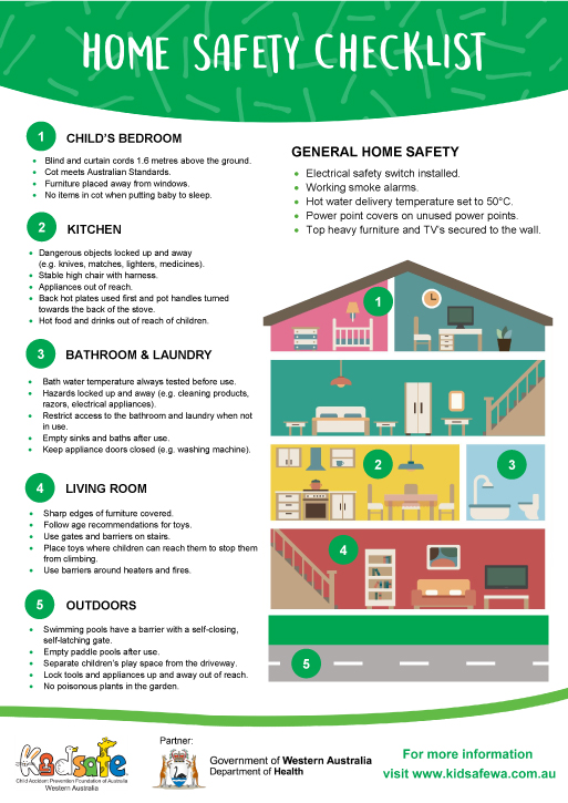 cdc home safety checklist