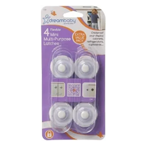 Mini Multi-Purpose Clear Latch (4 pack)