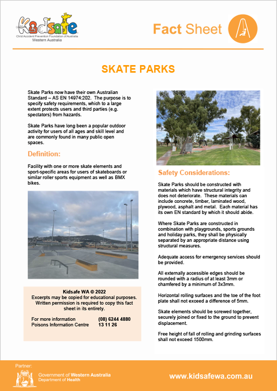 Skate Parks Fact Sheet