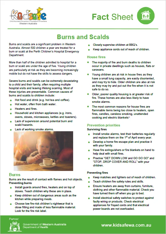 Burns and Scalds Fact Sheet