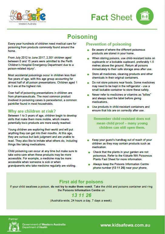 Poisoning Fact Sheet